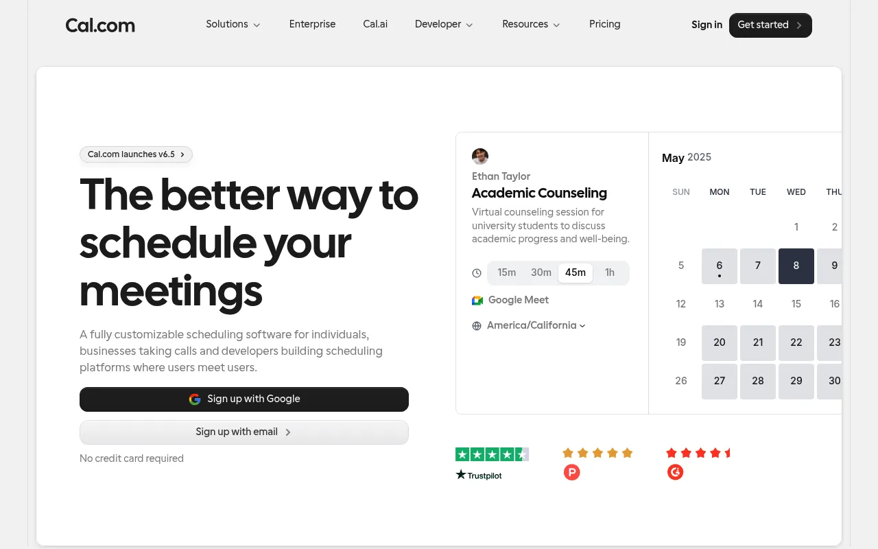 Cal.com screenshot