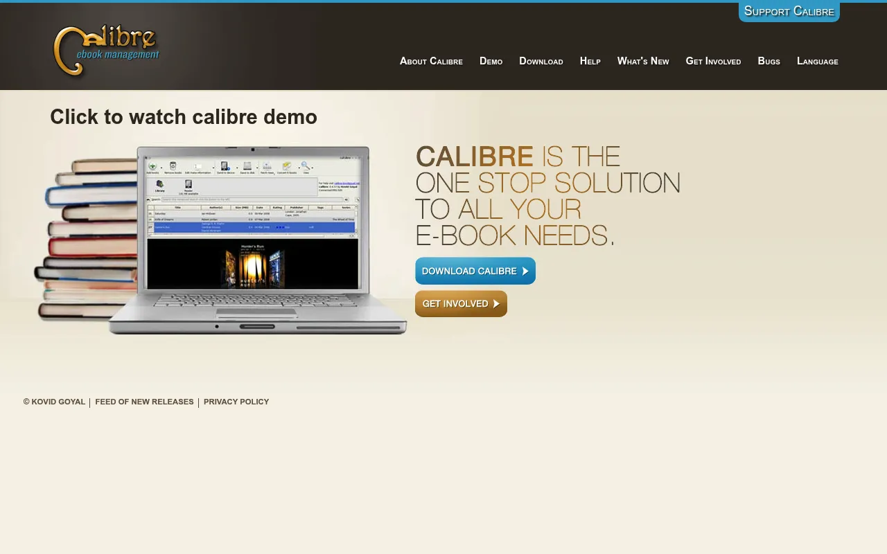 calibre screenshot