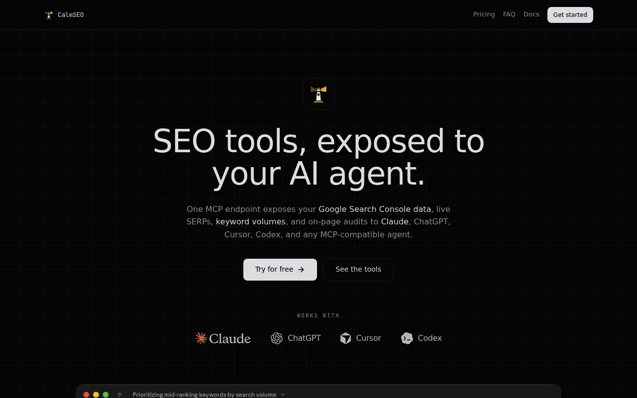 CalmSEO screenshot