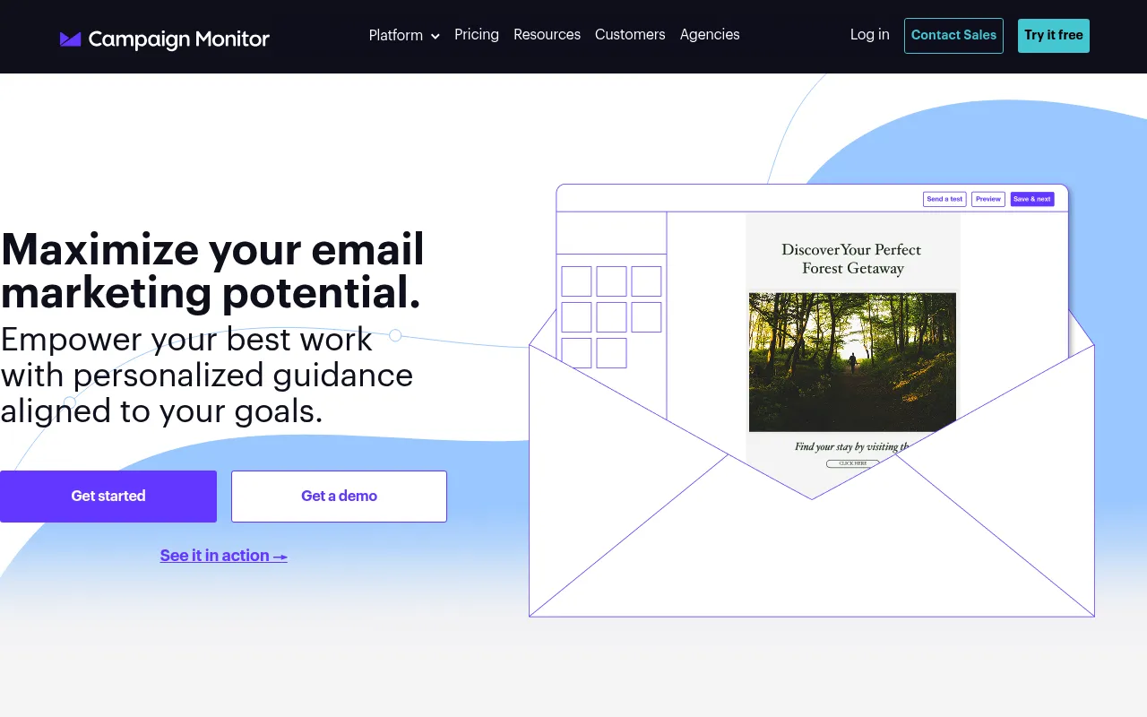 Campaign Monitor screenshot