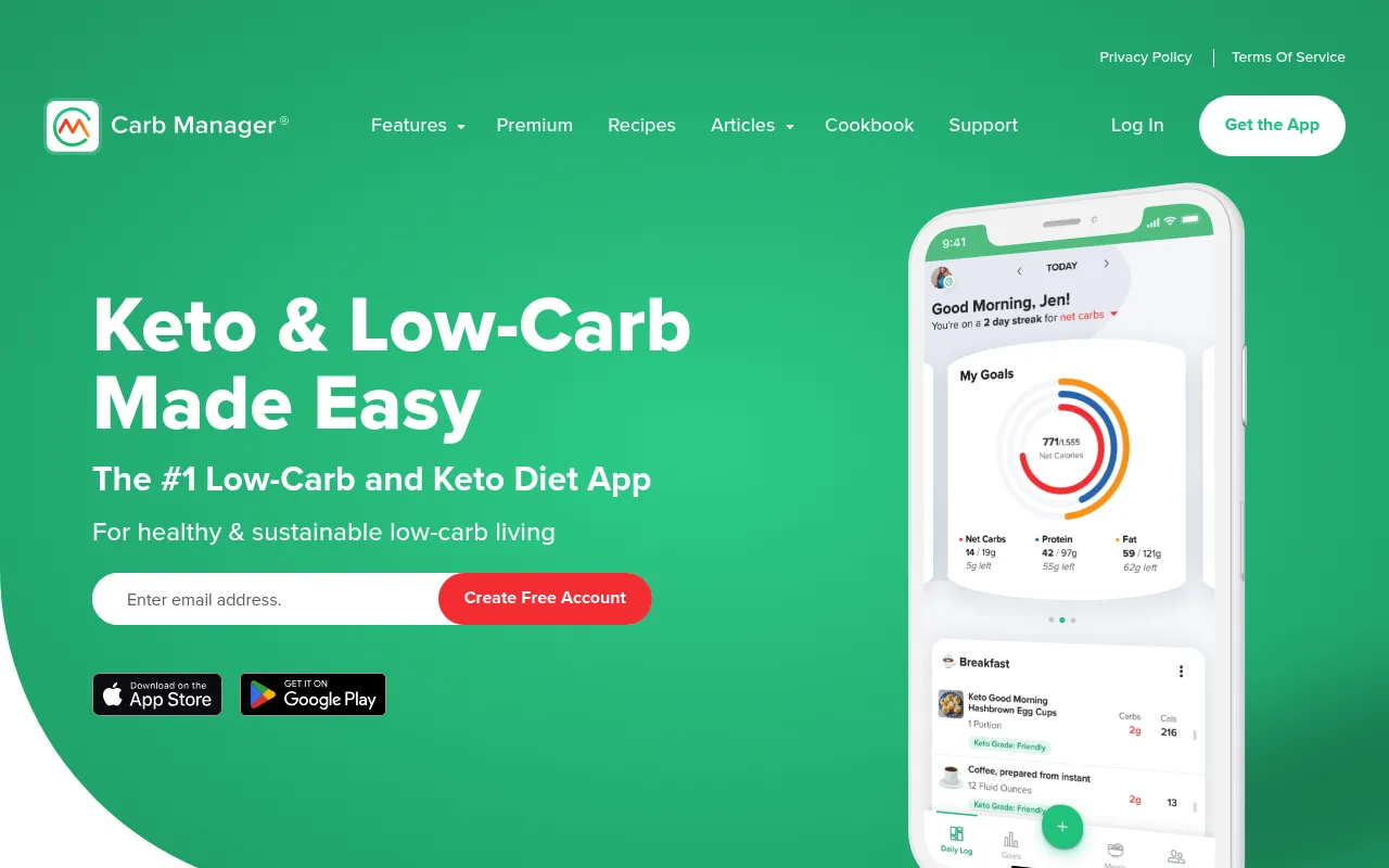 Carb Manager screenshot