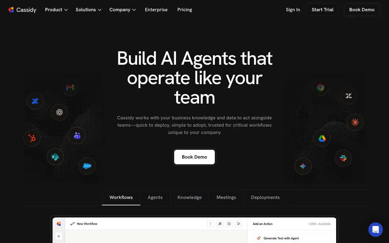 Cassidy AI screenshot
