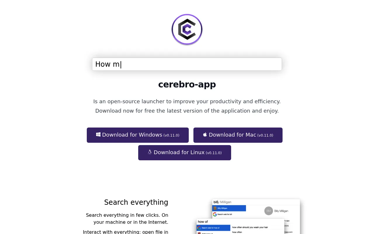 Cerebro screenshot