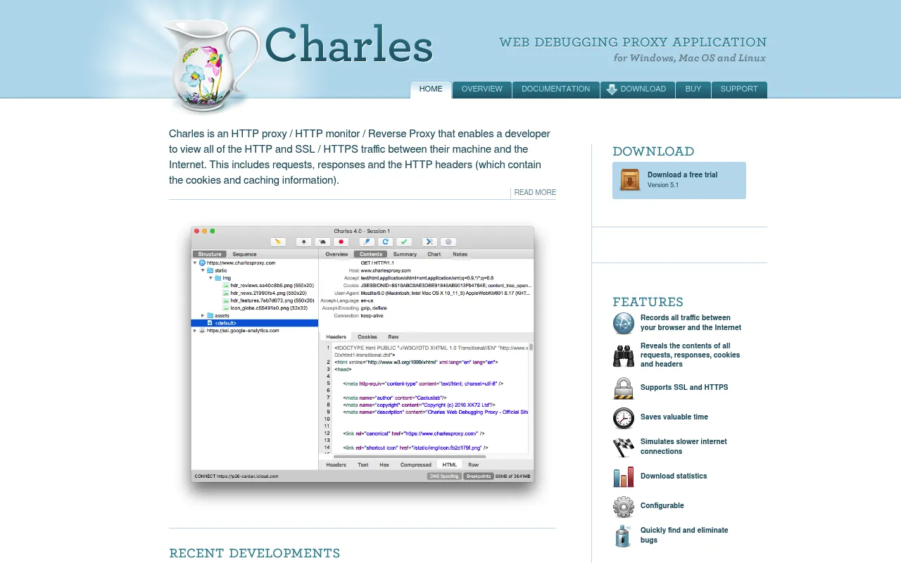 Charles screenshot