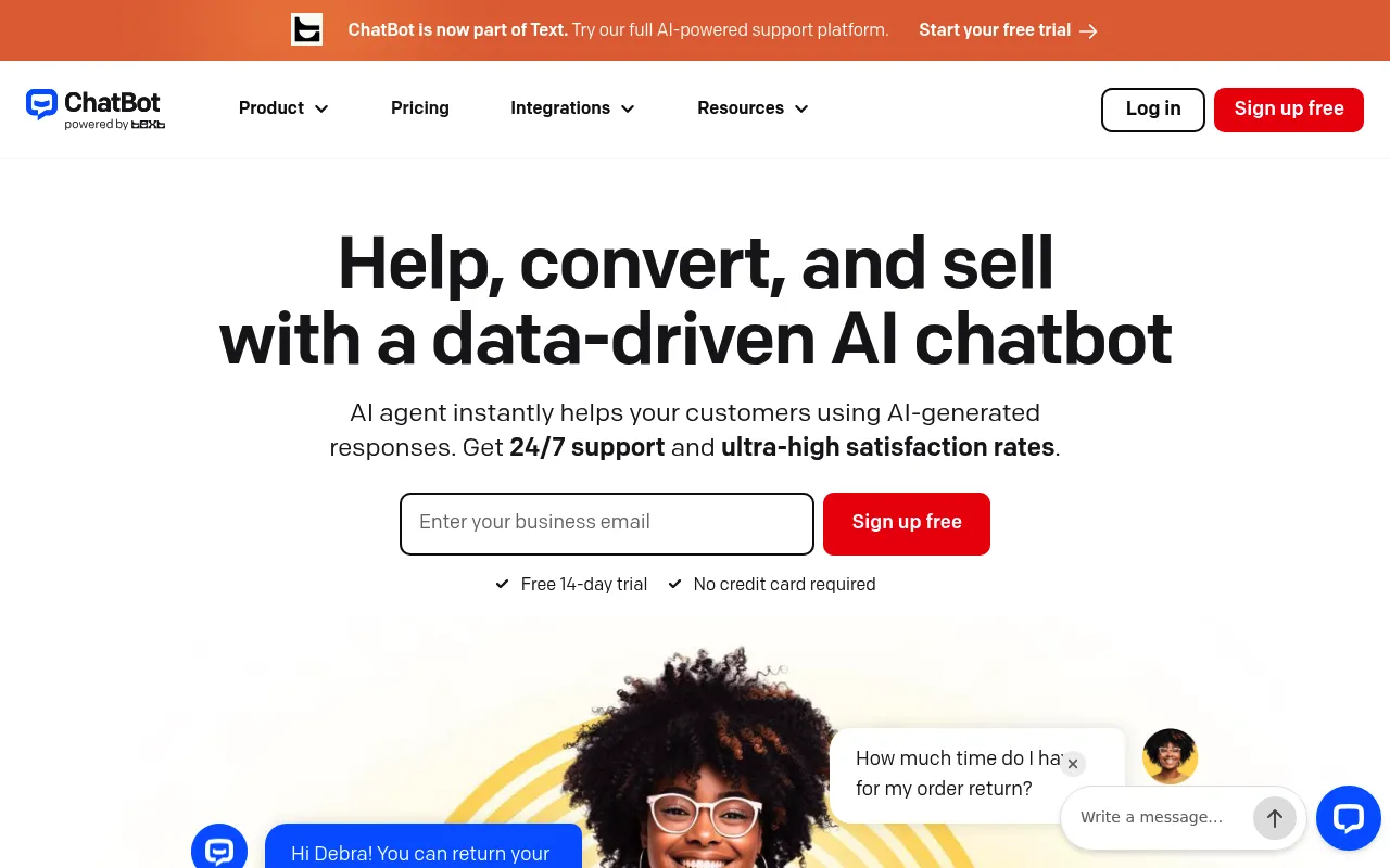 ChatBot screenshot