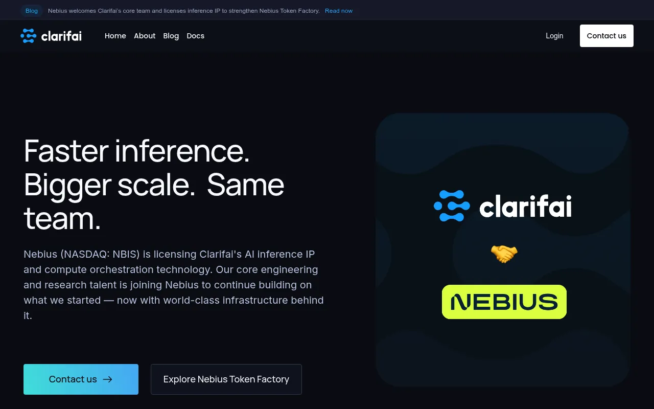 Clarifai screenshot