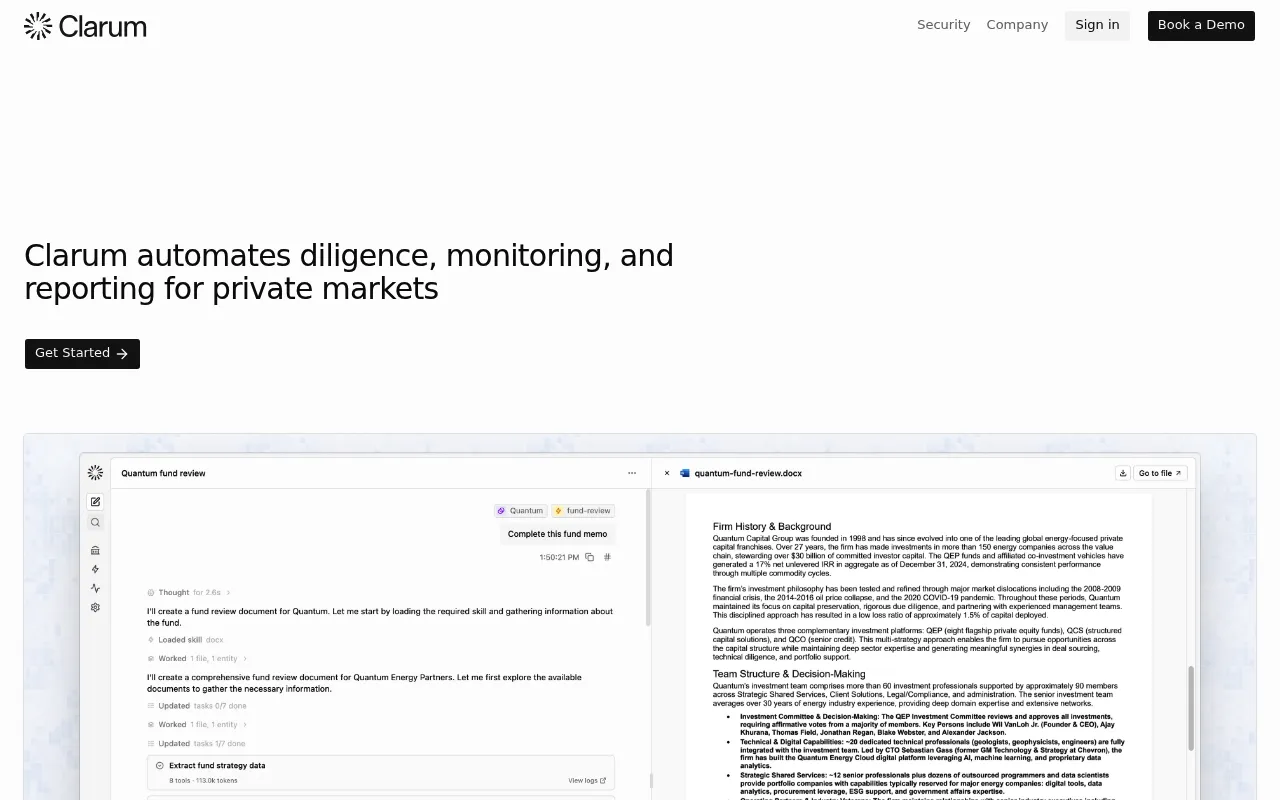 Clarum screenshot