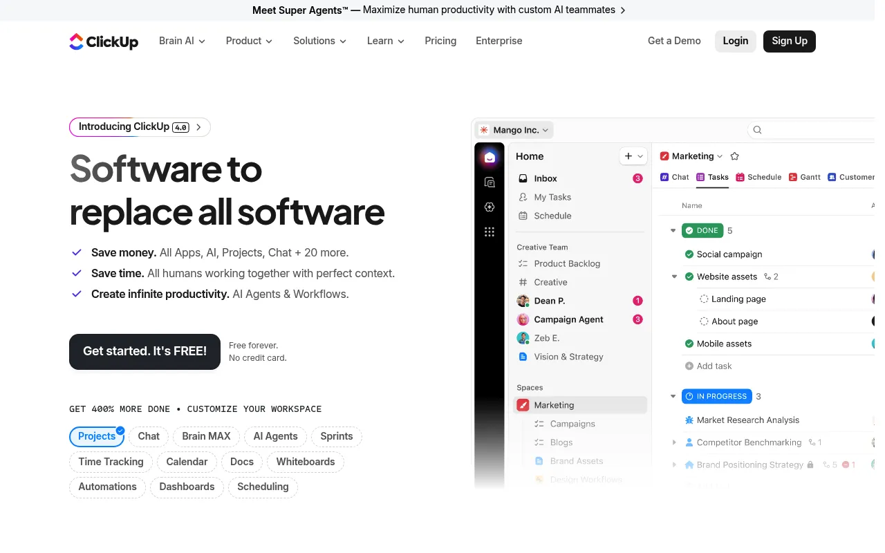 ClickUp screenshot