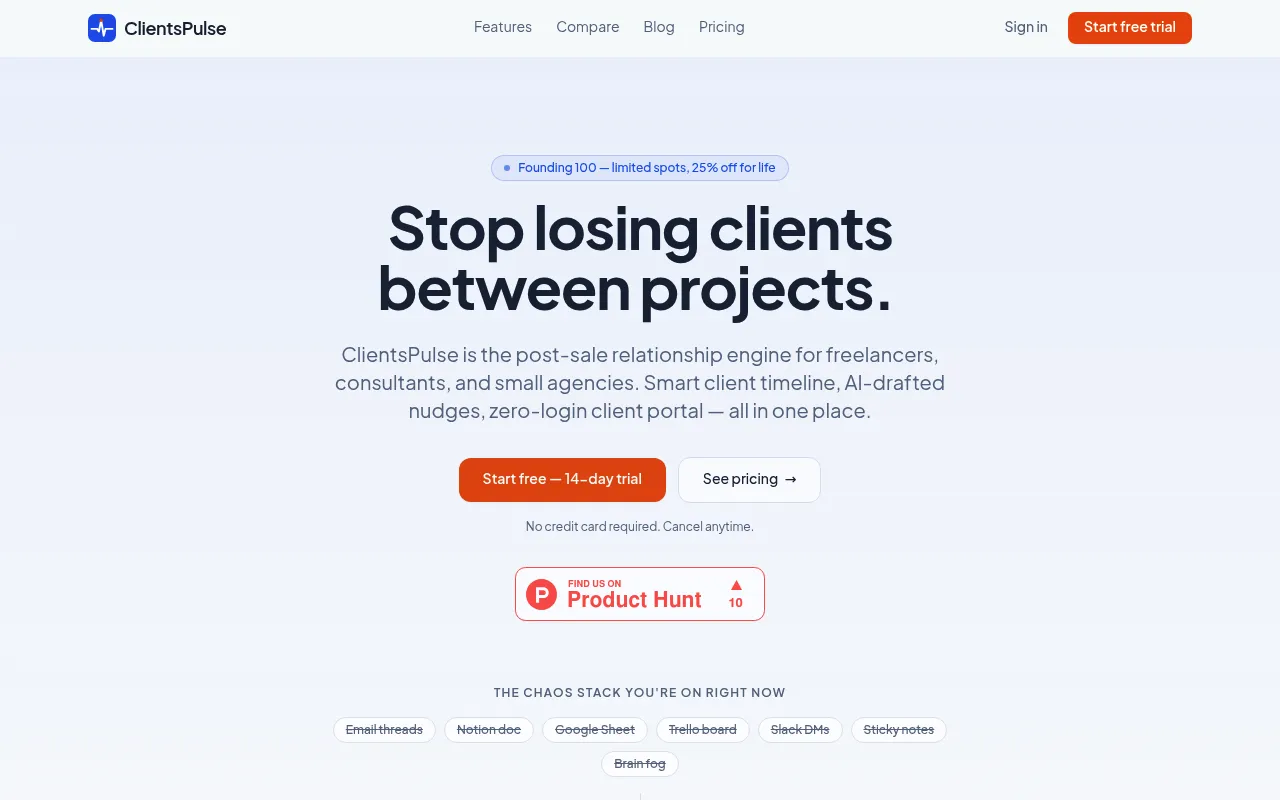 ClientsPulse screenshot