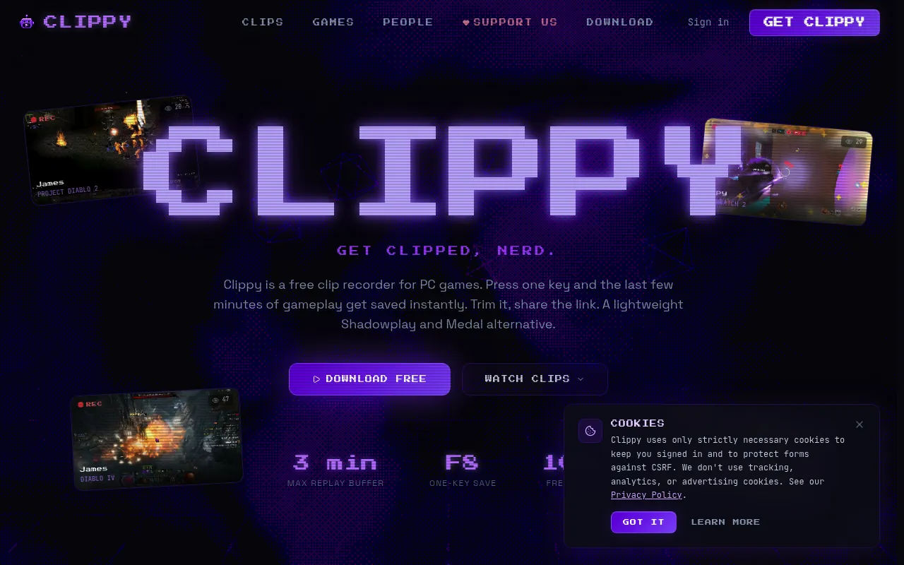 Clippy screenshot