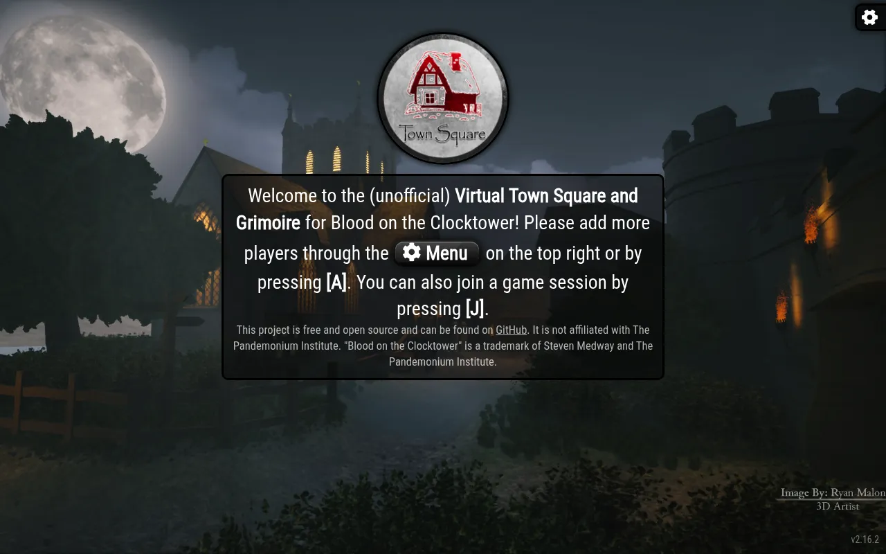 Clocktower Online screenshot