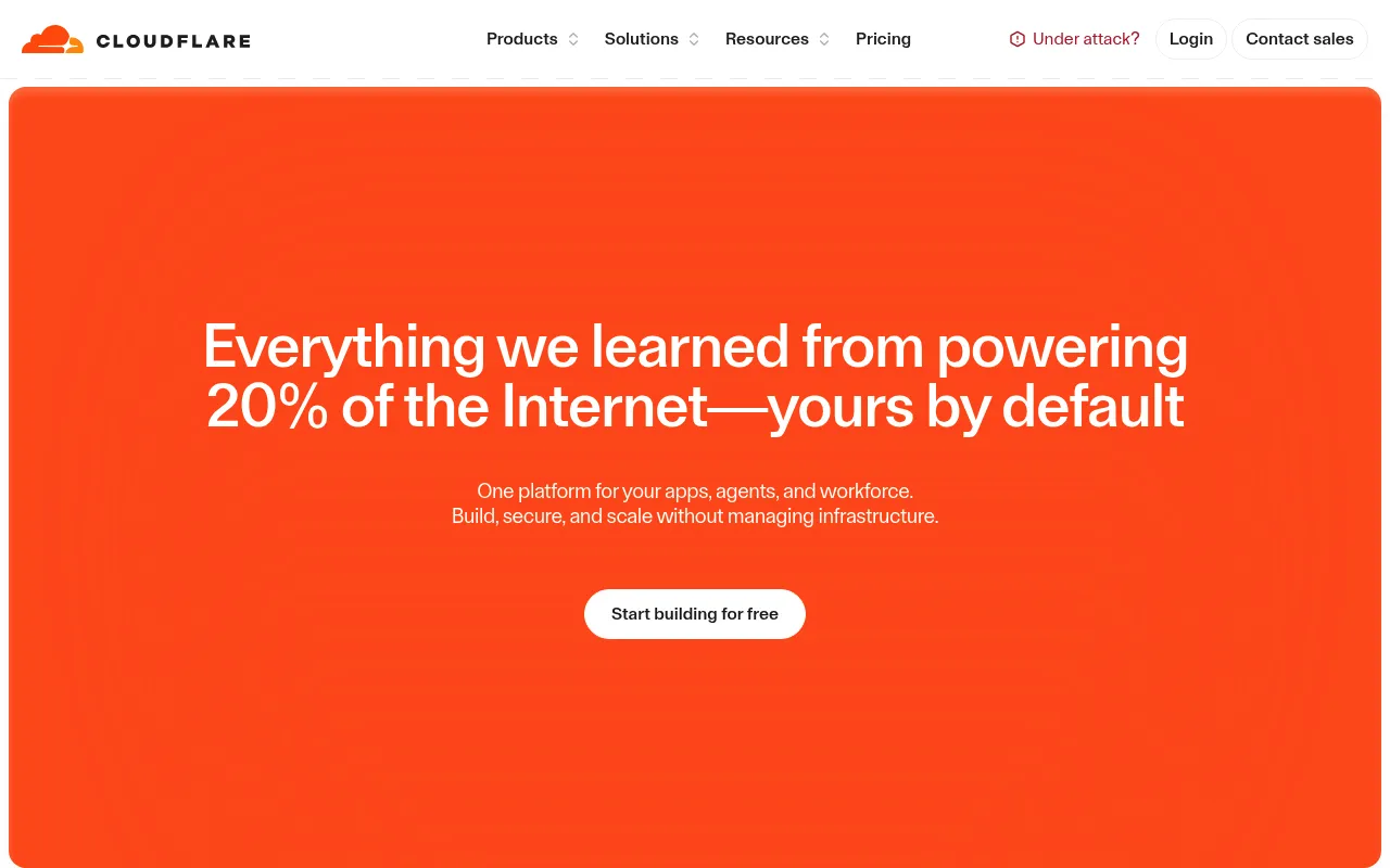 Cloudflare screenshot