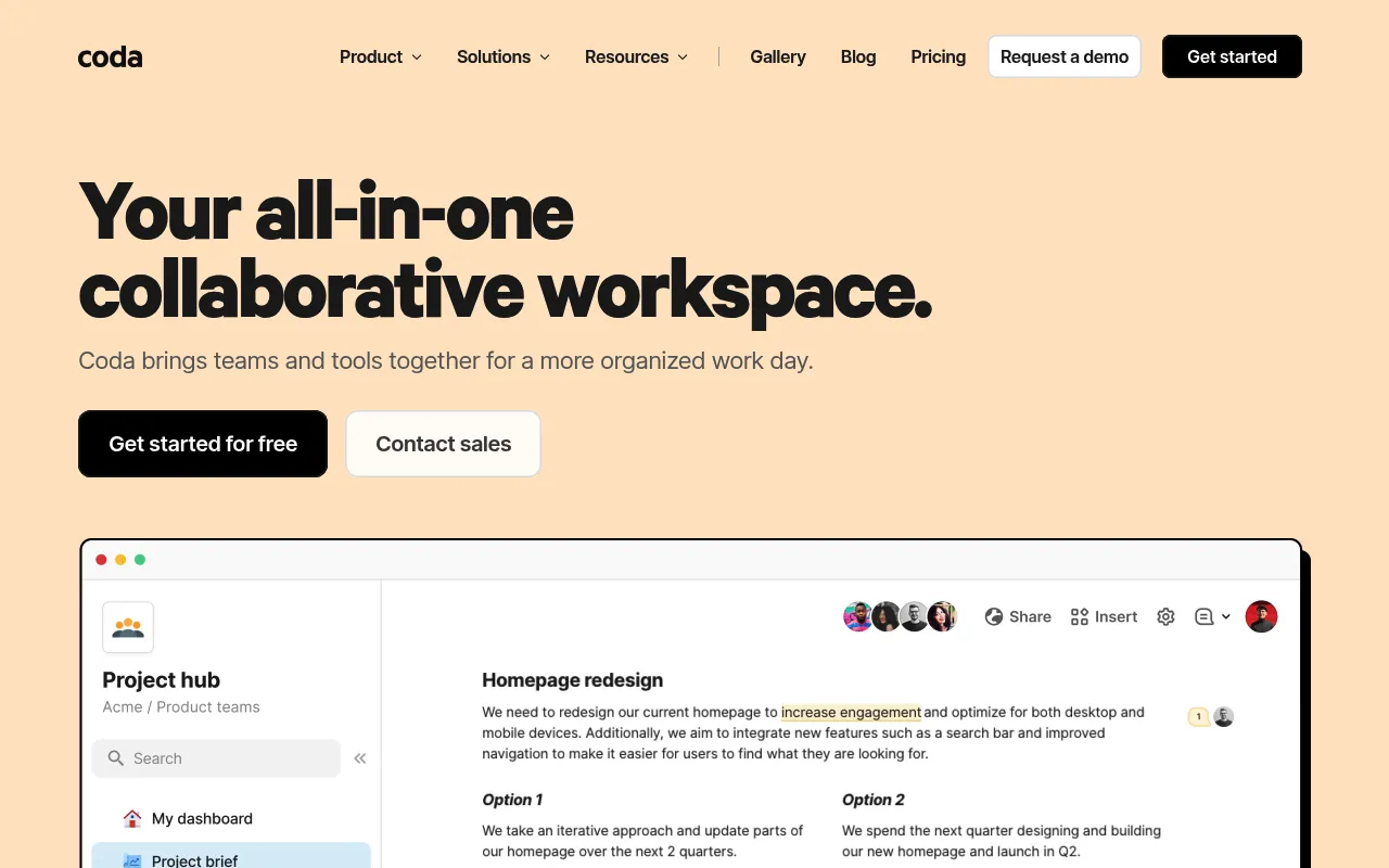 Coda screenshot