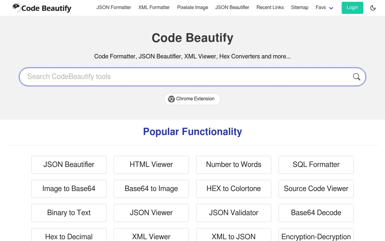 Code Beautify screenshot