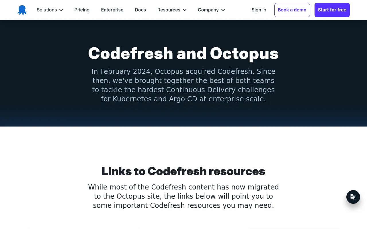 Codefresh screenshot