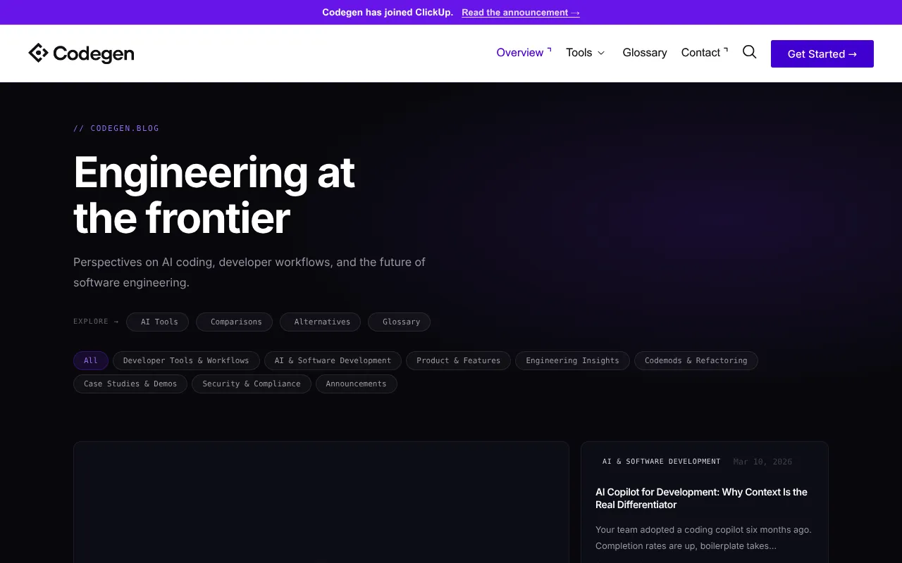 Codegen screenshot