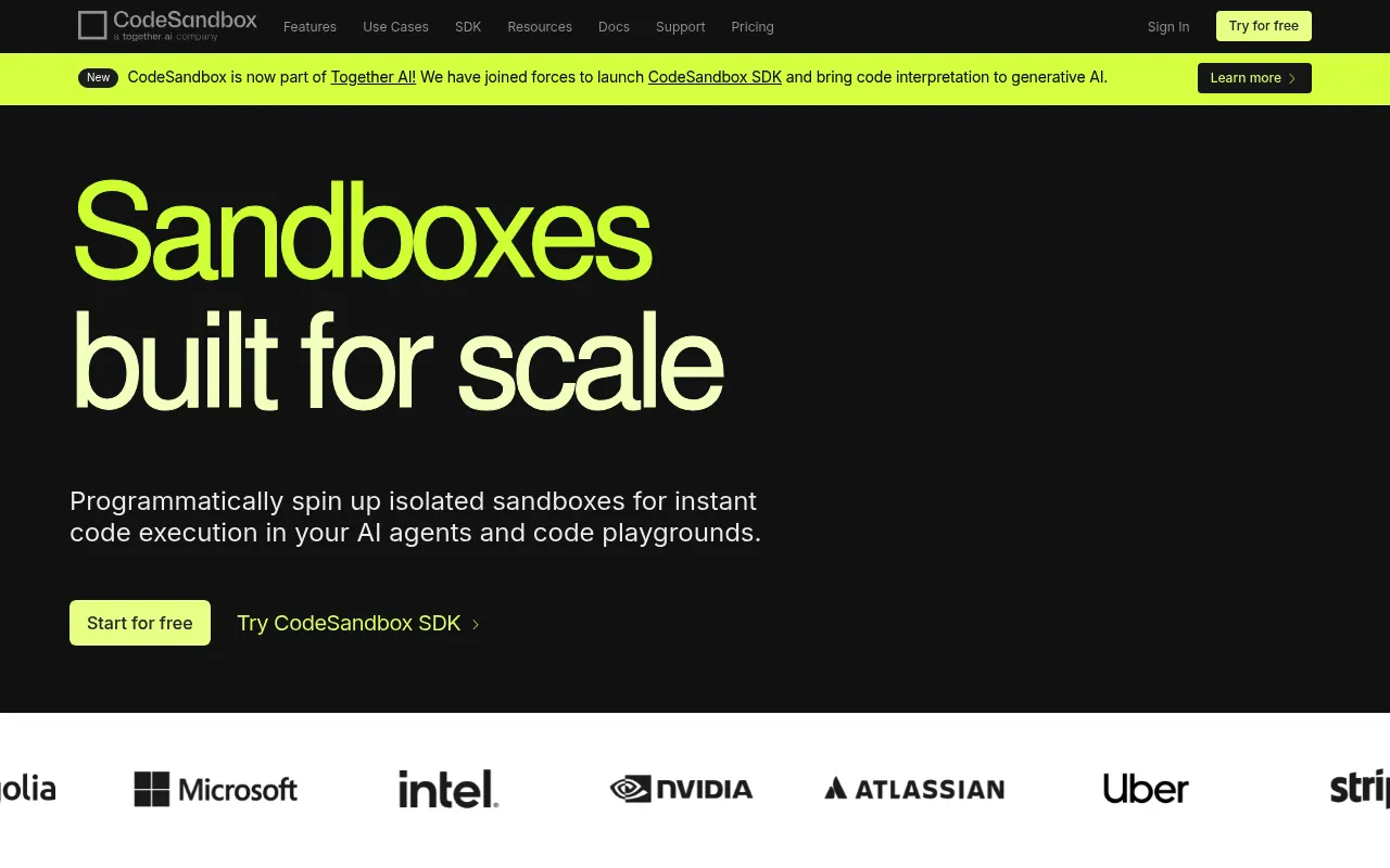 CodeSandbox screenshot