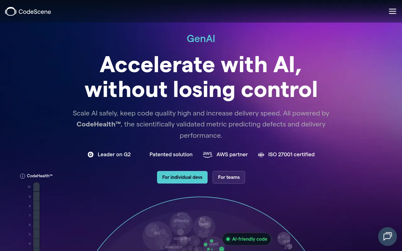 CodeScene screenshot