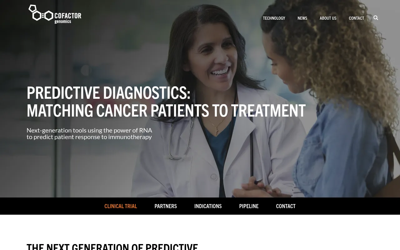Cofactor Genomics screenshot