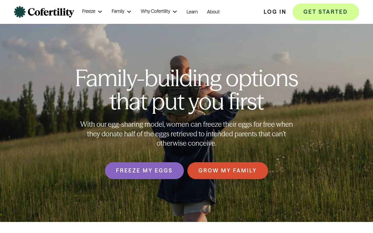 Cofertility screenshot