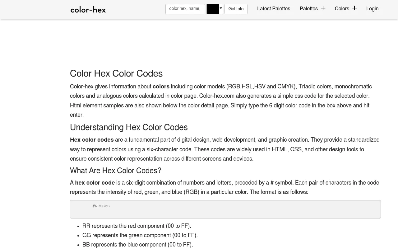 Color Hex screenshot