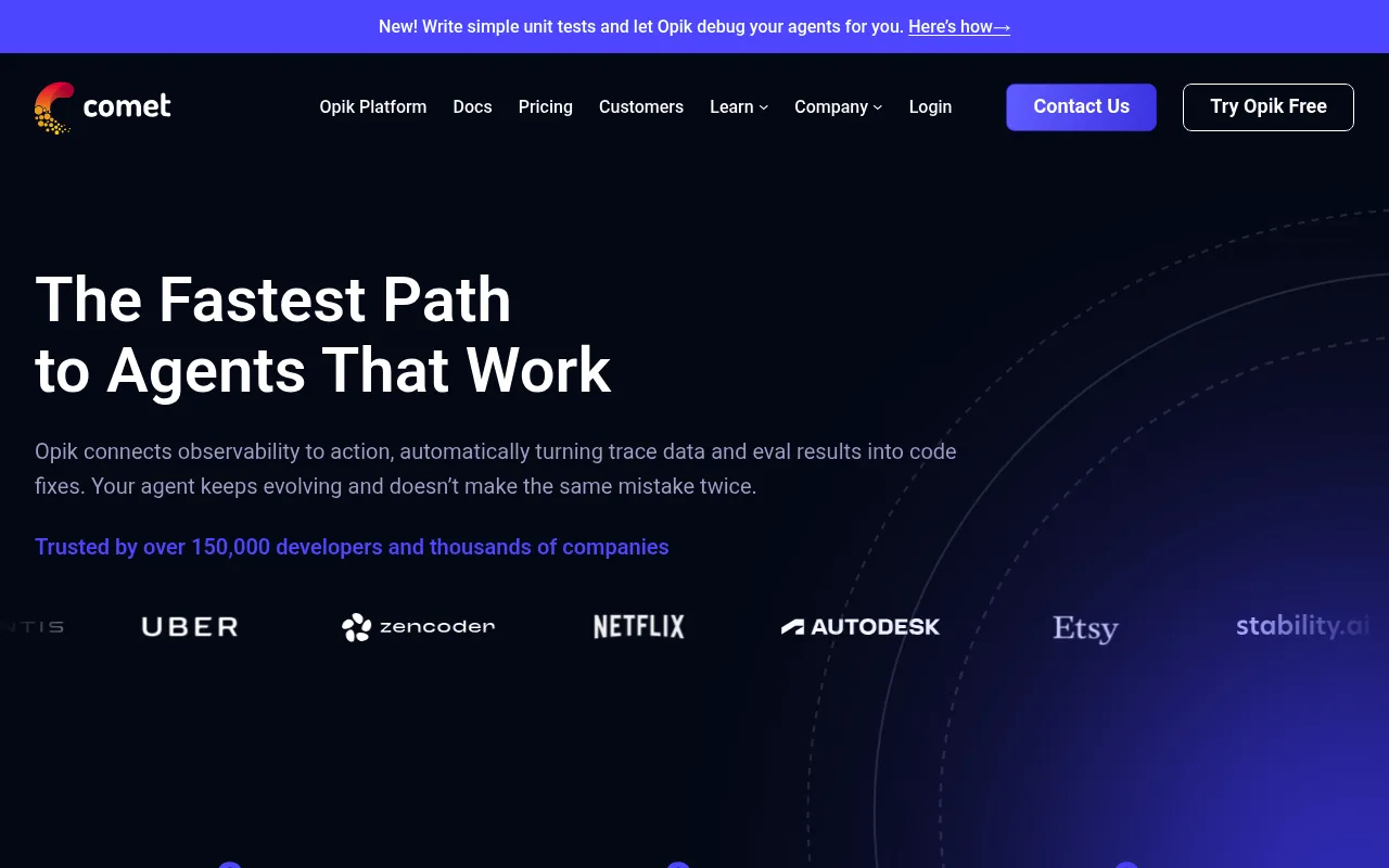 Comet / Opik screenshot