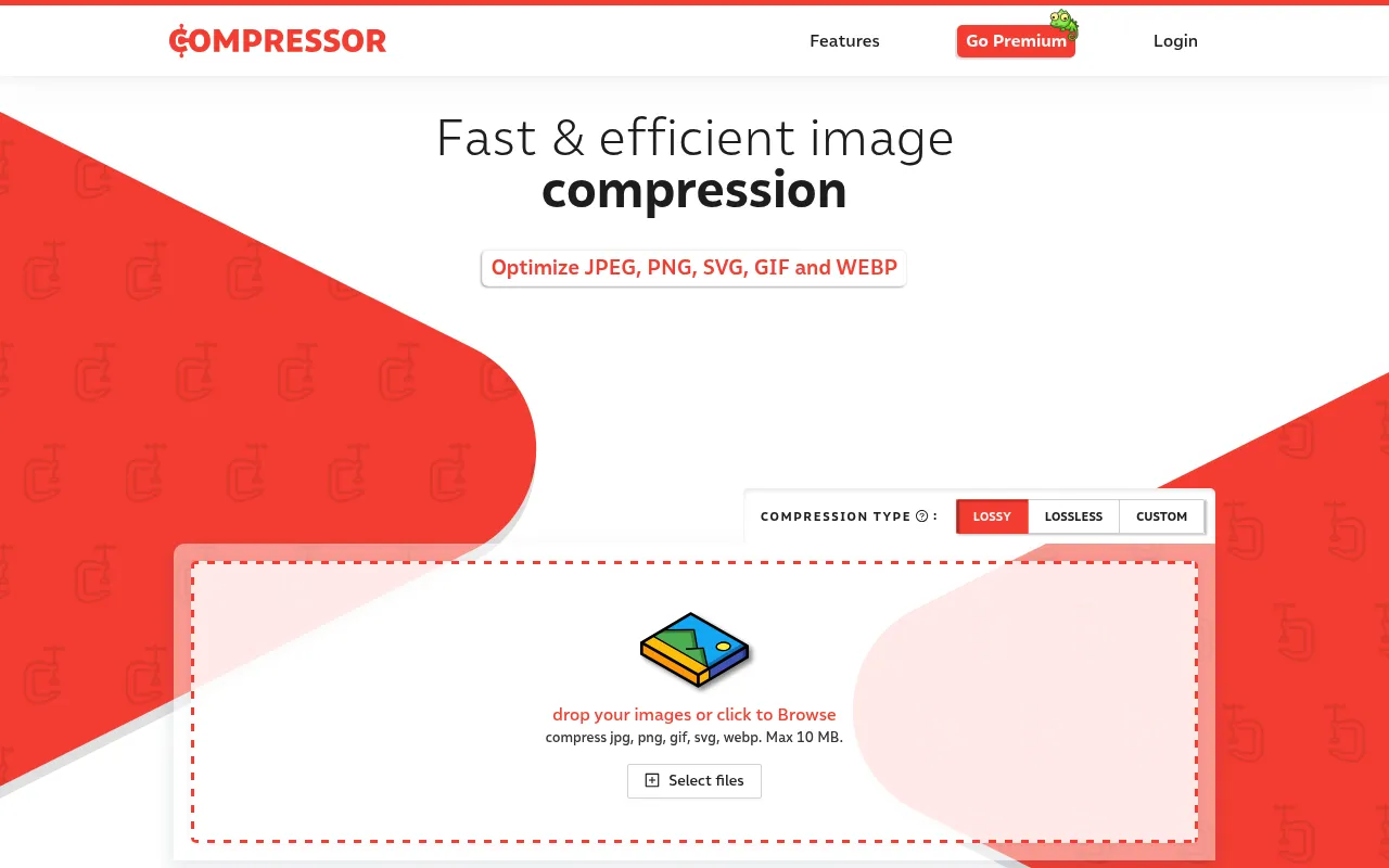 Compressor.io screenshot