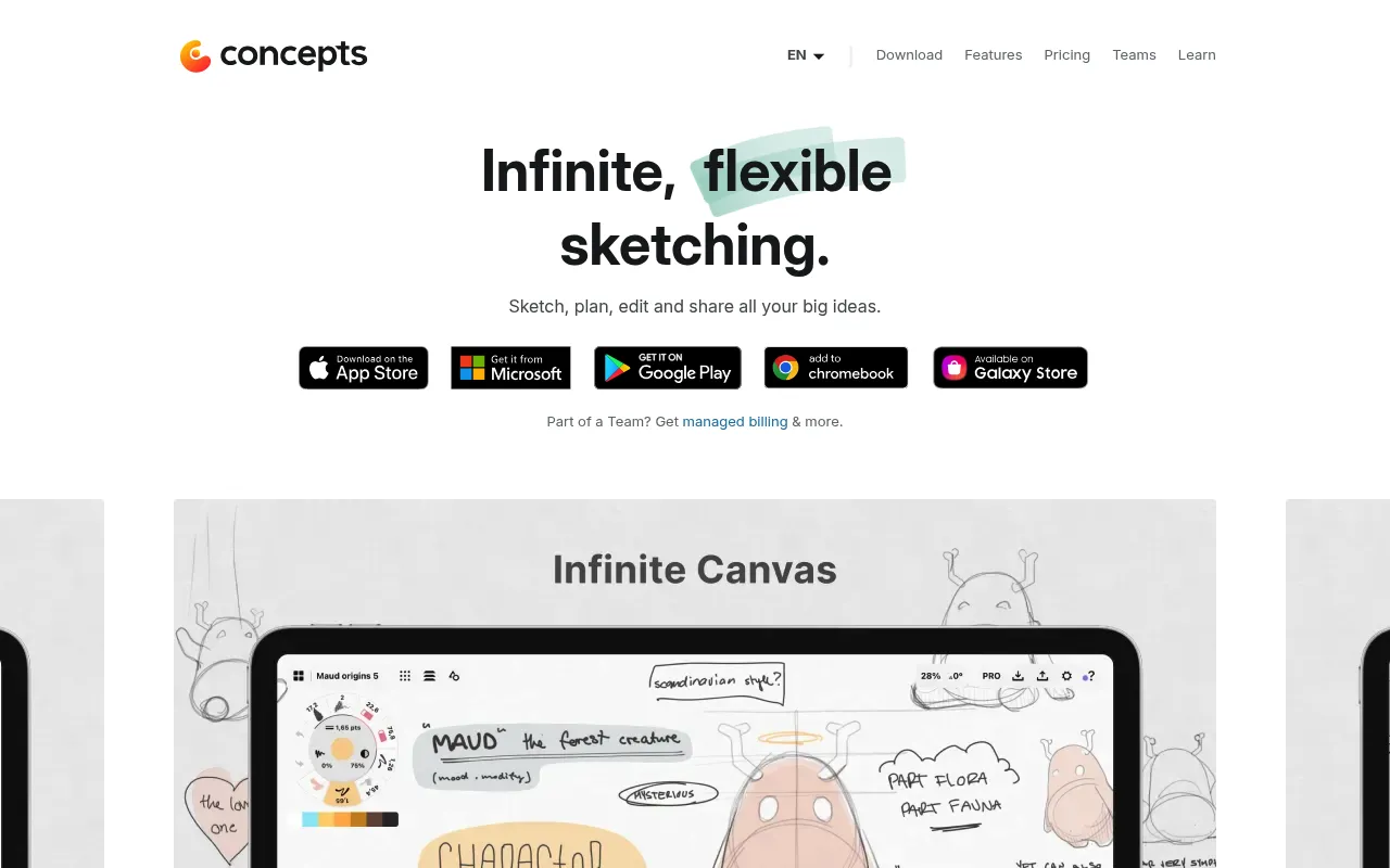 Concepts screenshot