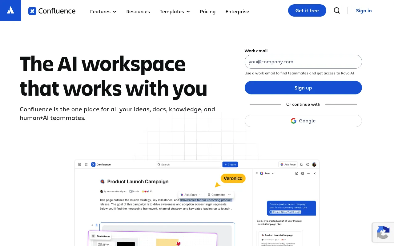 Confluence screenshot