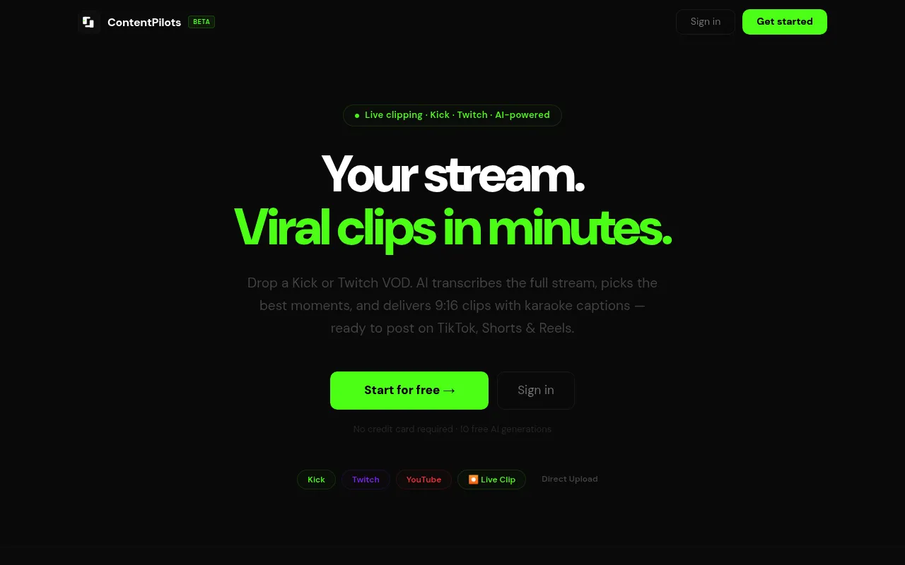 ContentPilots screenshot