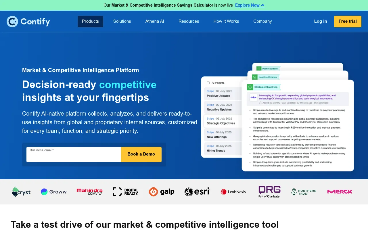 Contify screenshot