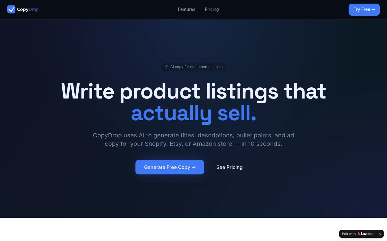 CopyDrop screenshot