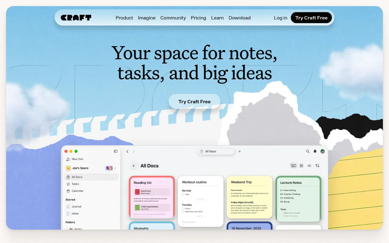 Craft screenshot