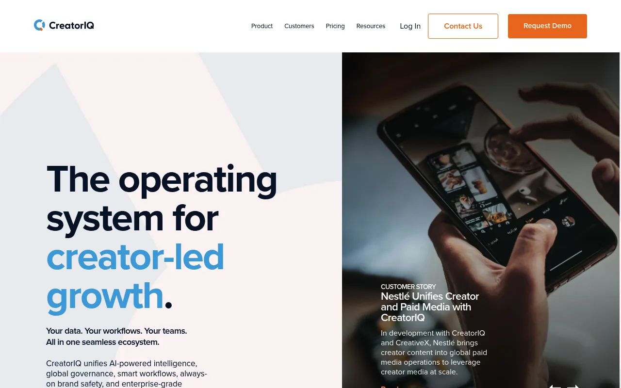 CreatorIQ screenshot