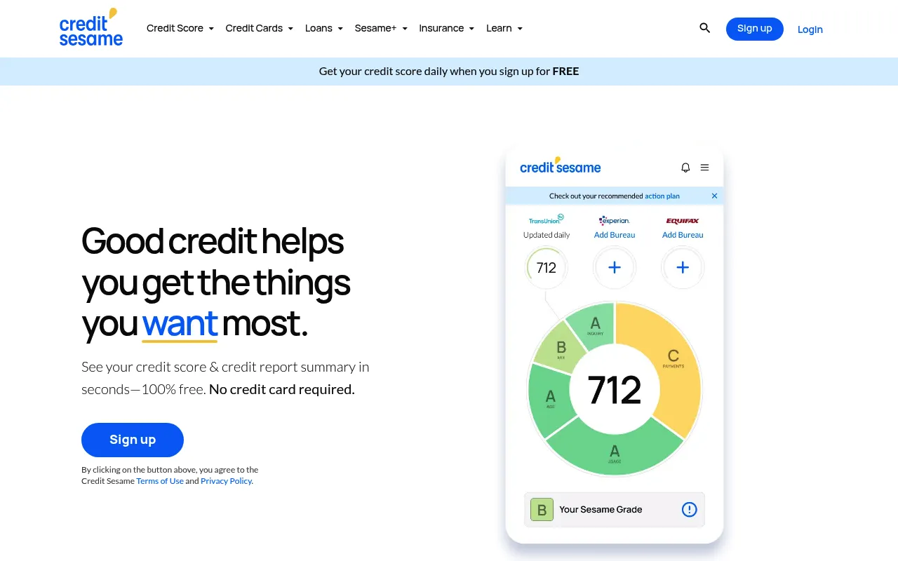 Credit Sesame screenshot