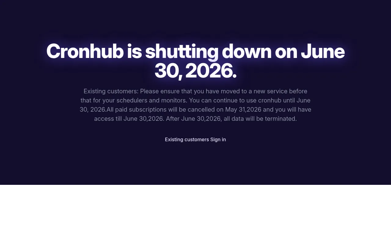 Cronhub screenshot