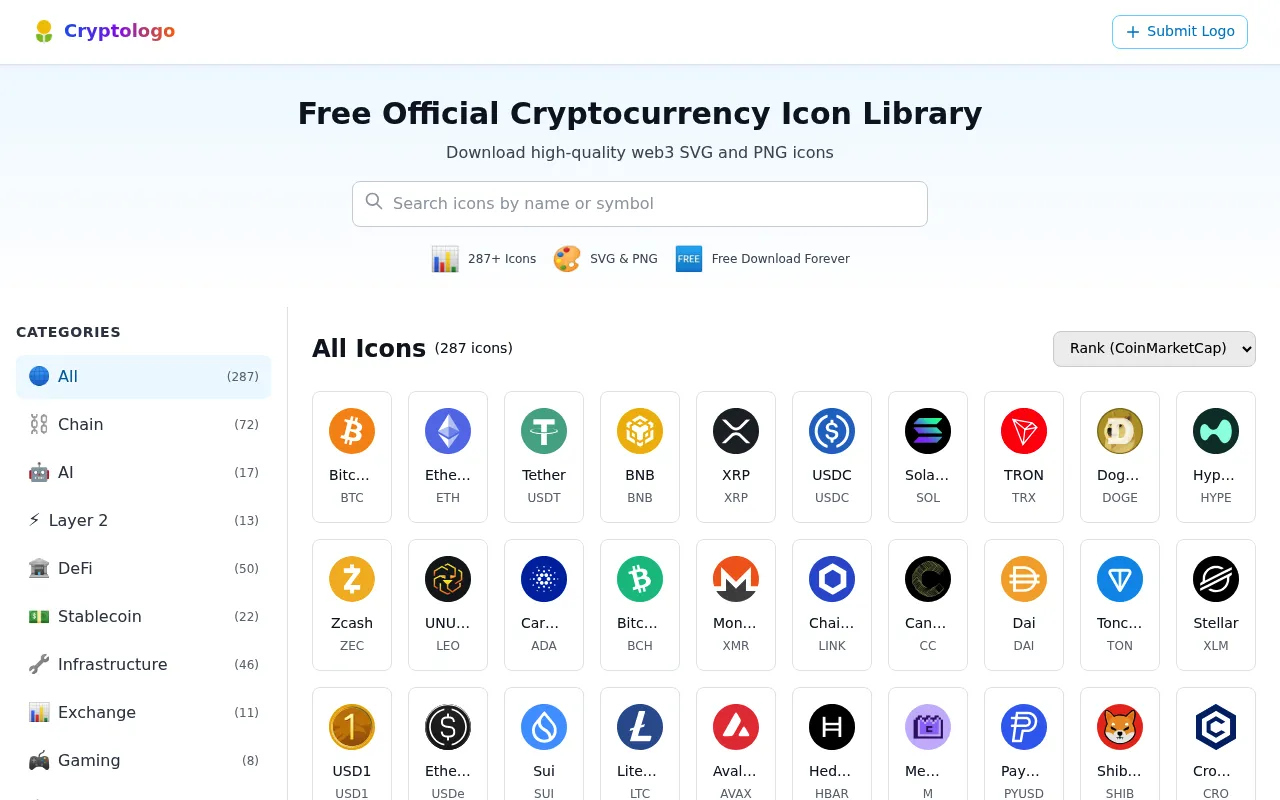 Cryptologo screenshot