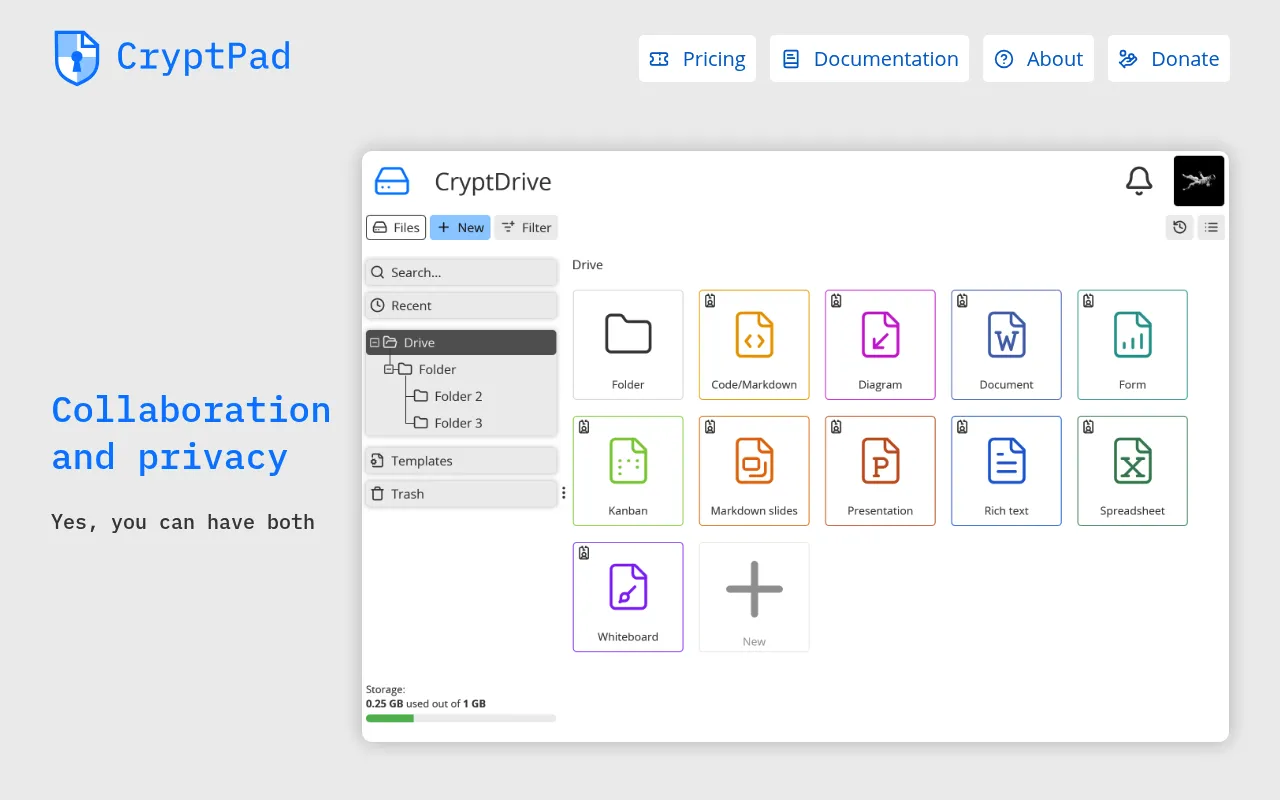 CryptPad screenshot