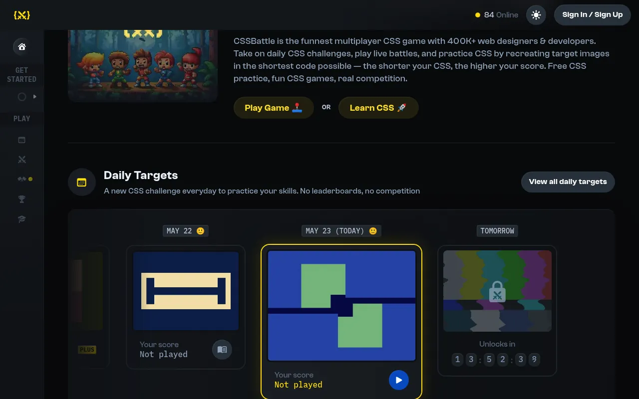 CSSBattle screenshot
