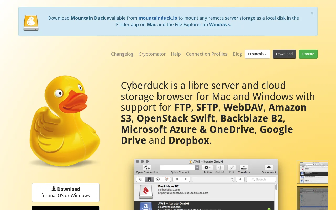 Cyberduck screenshot
