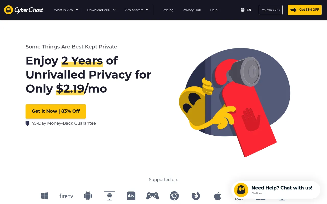 CyberGhost VPN screenshot