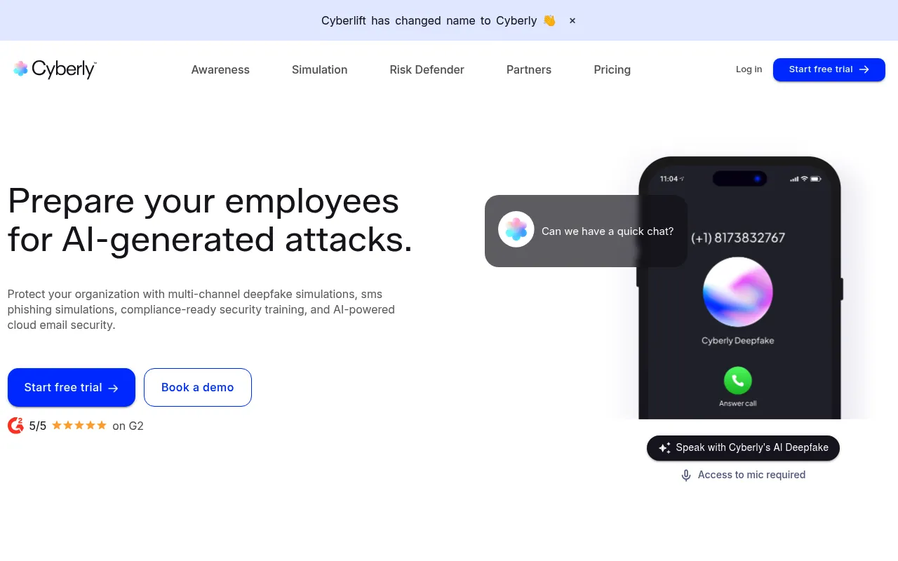 Cyberly screenshot