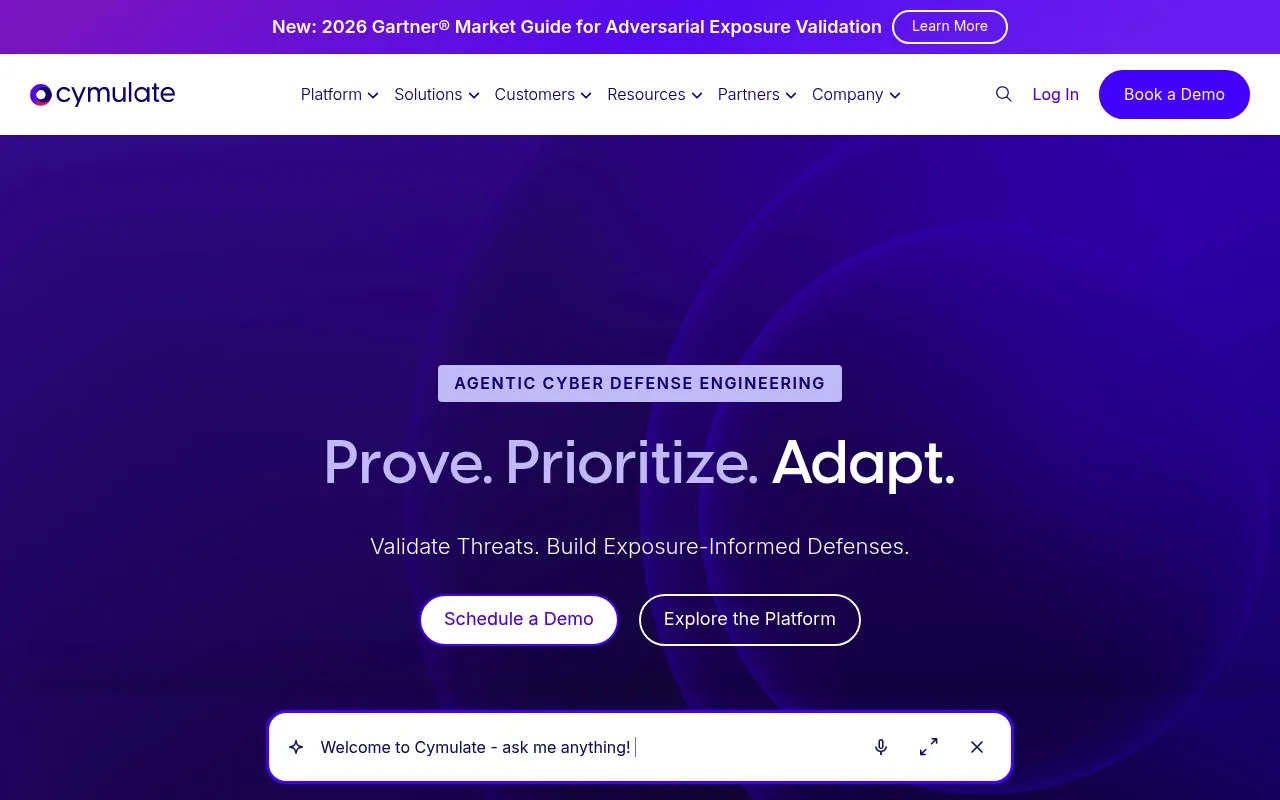 Cymulate screenshot