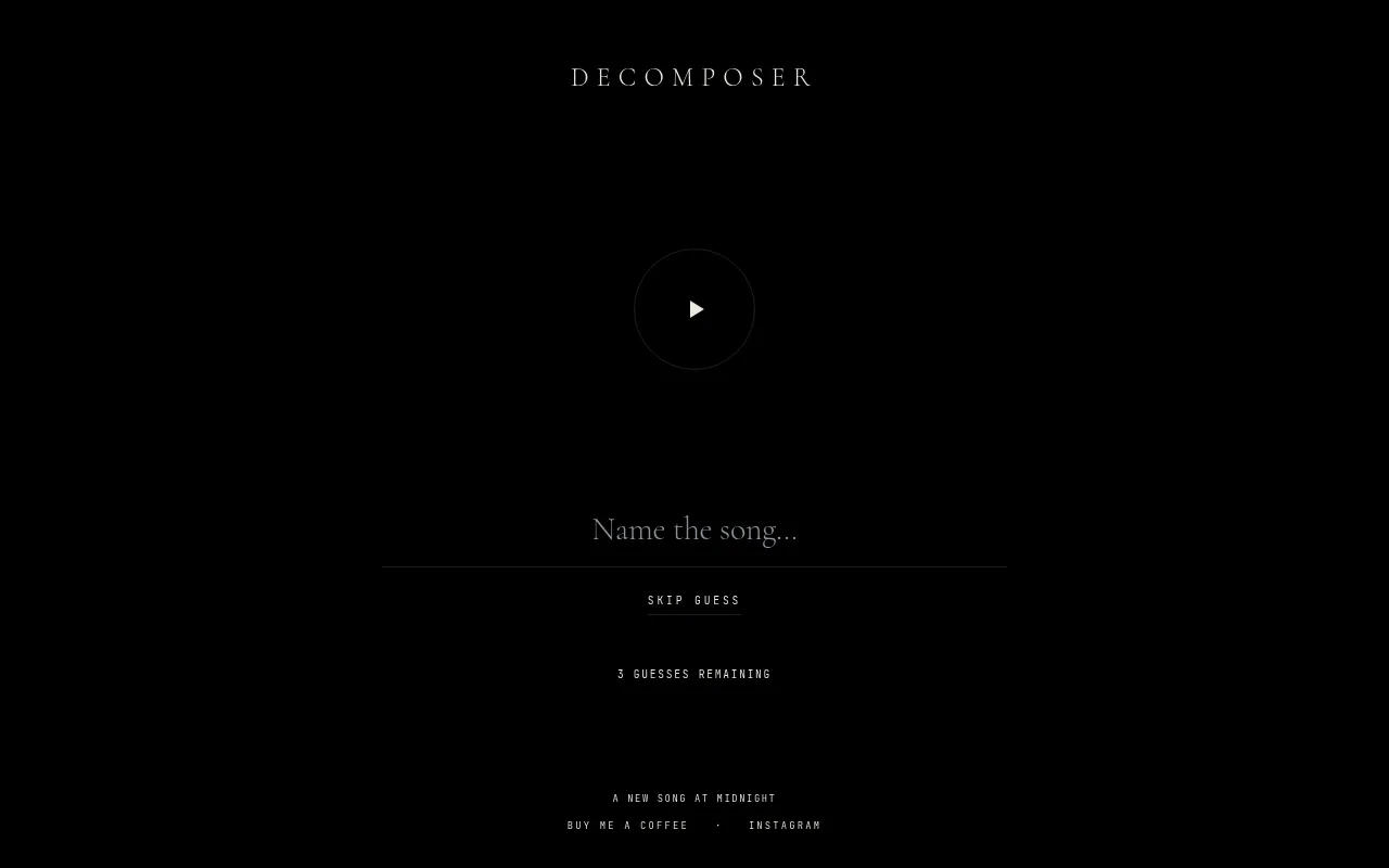Decomposer screenshot