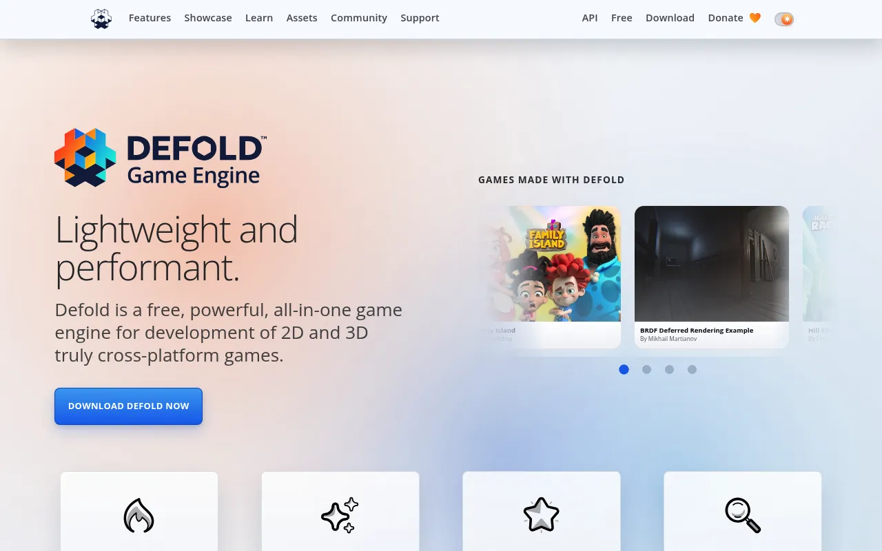 Defold screenshot