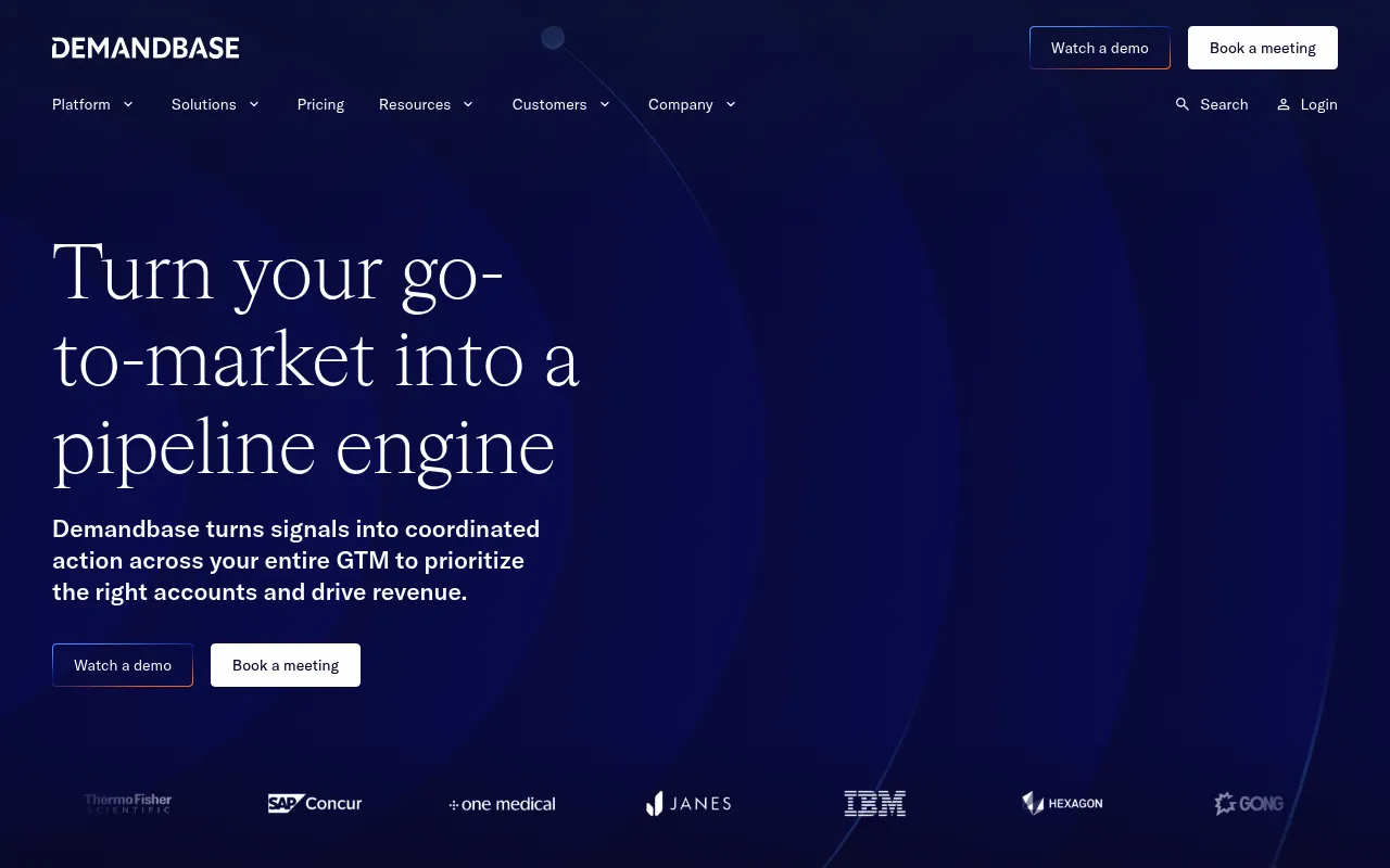 Demandbase screenshot
