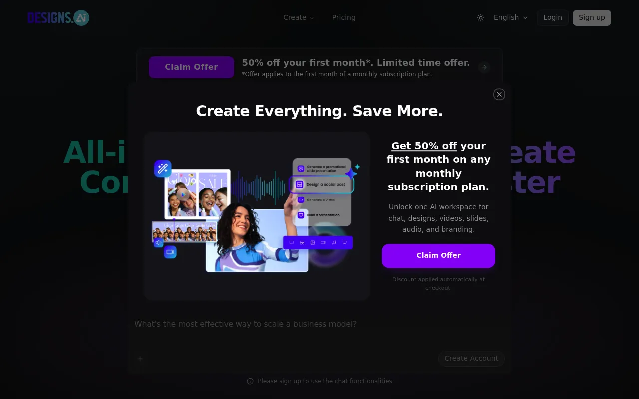 Designs.ai screenshot