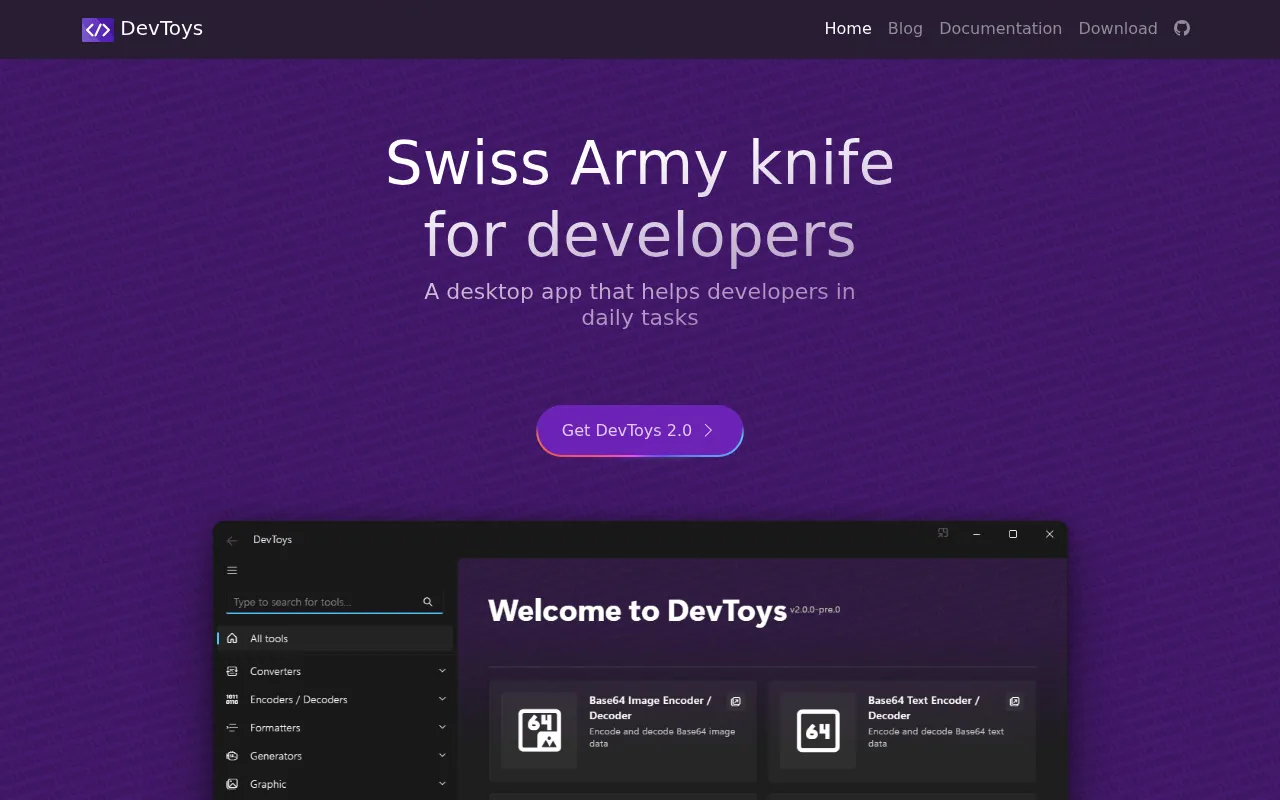 DevToys screenshot