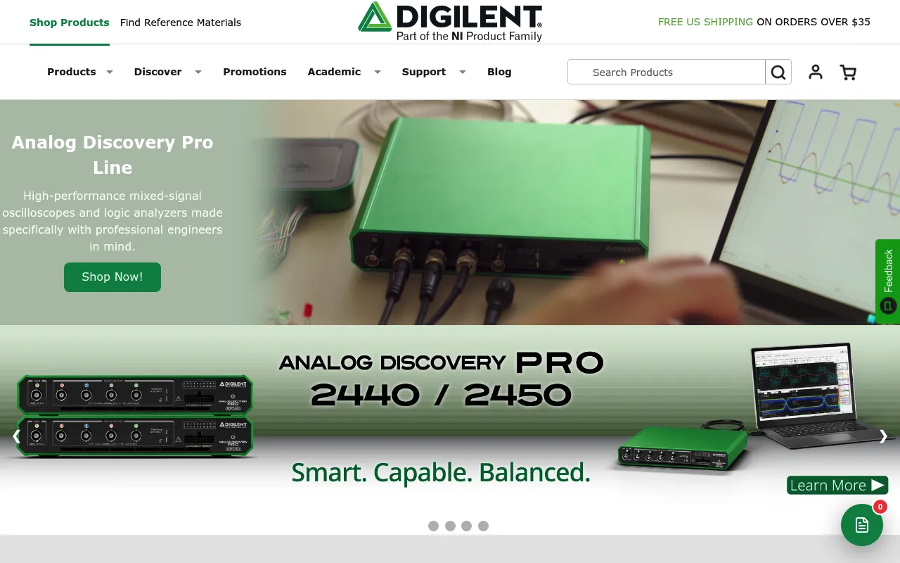 Digilent screenshot