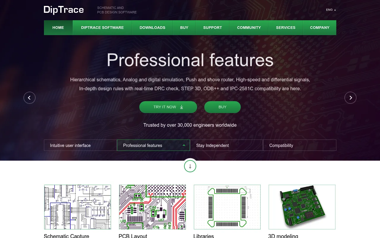 DipTrace screenshot